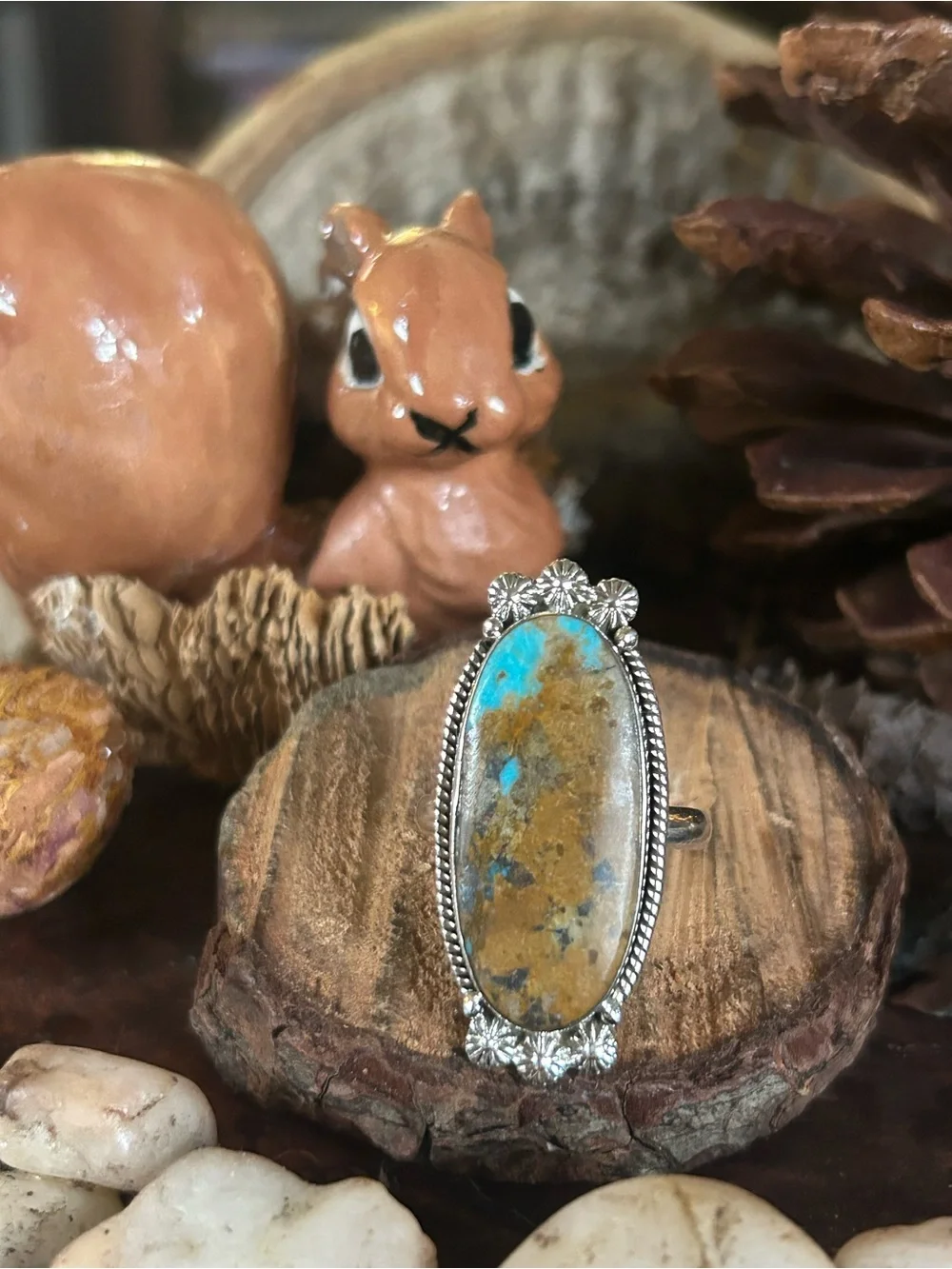 925 Sterling perfect for either or Fabulous Fox turquoise ring